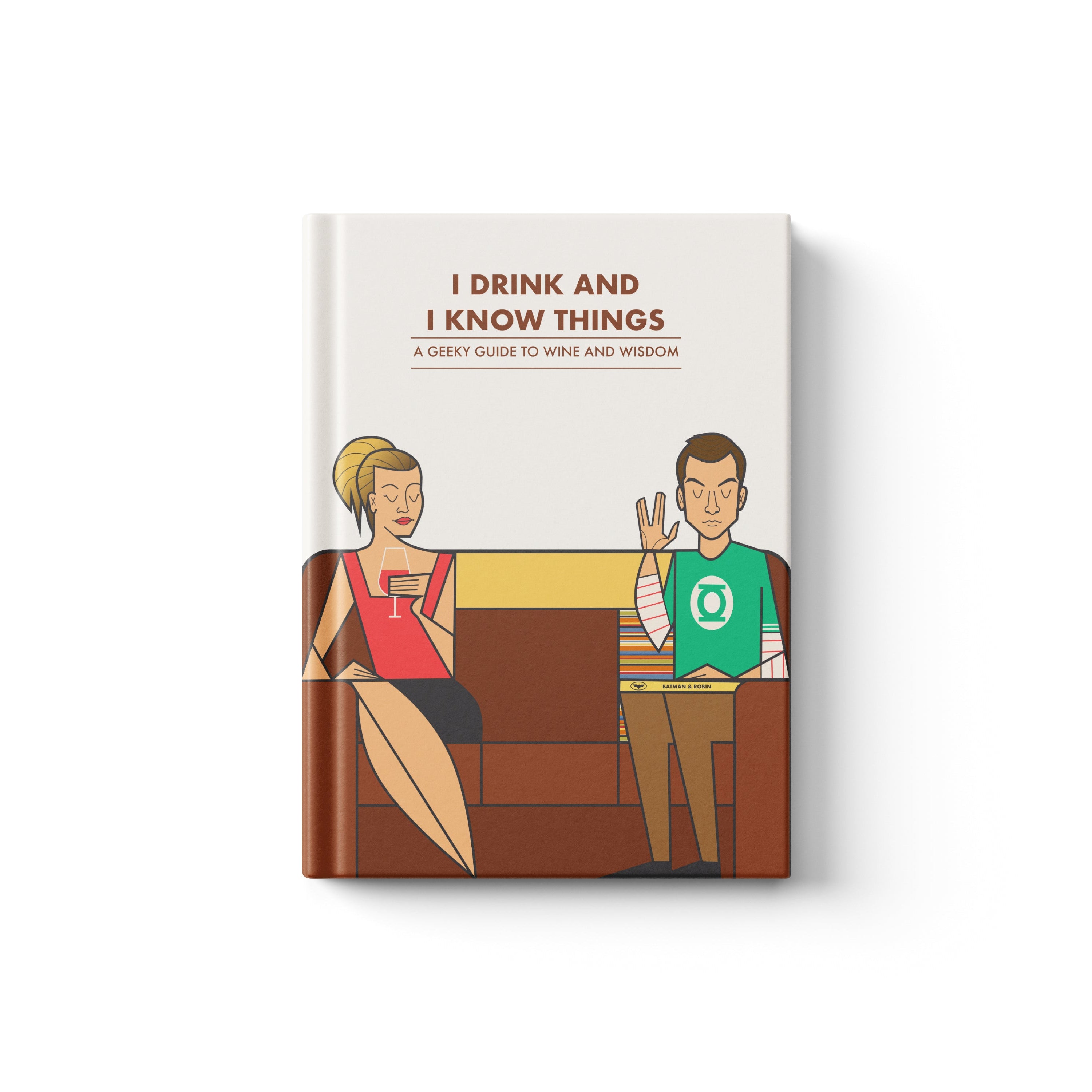 Big Bang Theory inspired notebook cover with Sheldon Cooper and Penny on cover page
