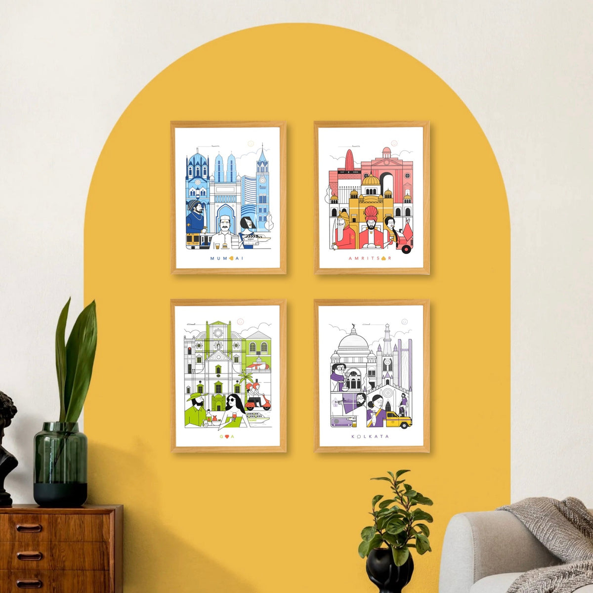 Incredible India Framed Art