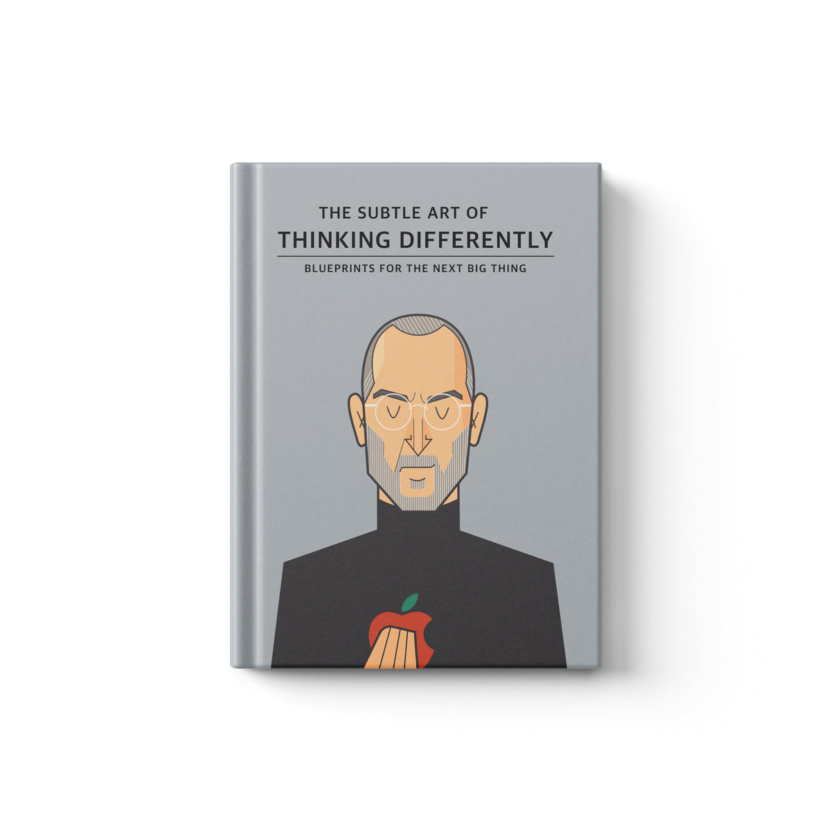 Minimalist Steve Jobs notebook with Think Different inspired cover
