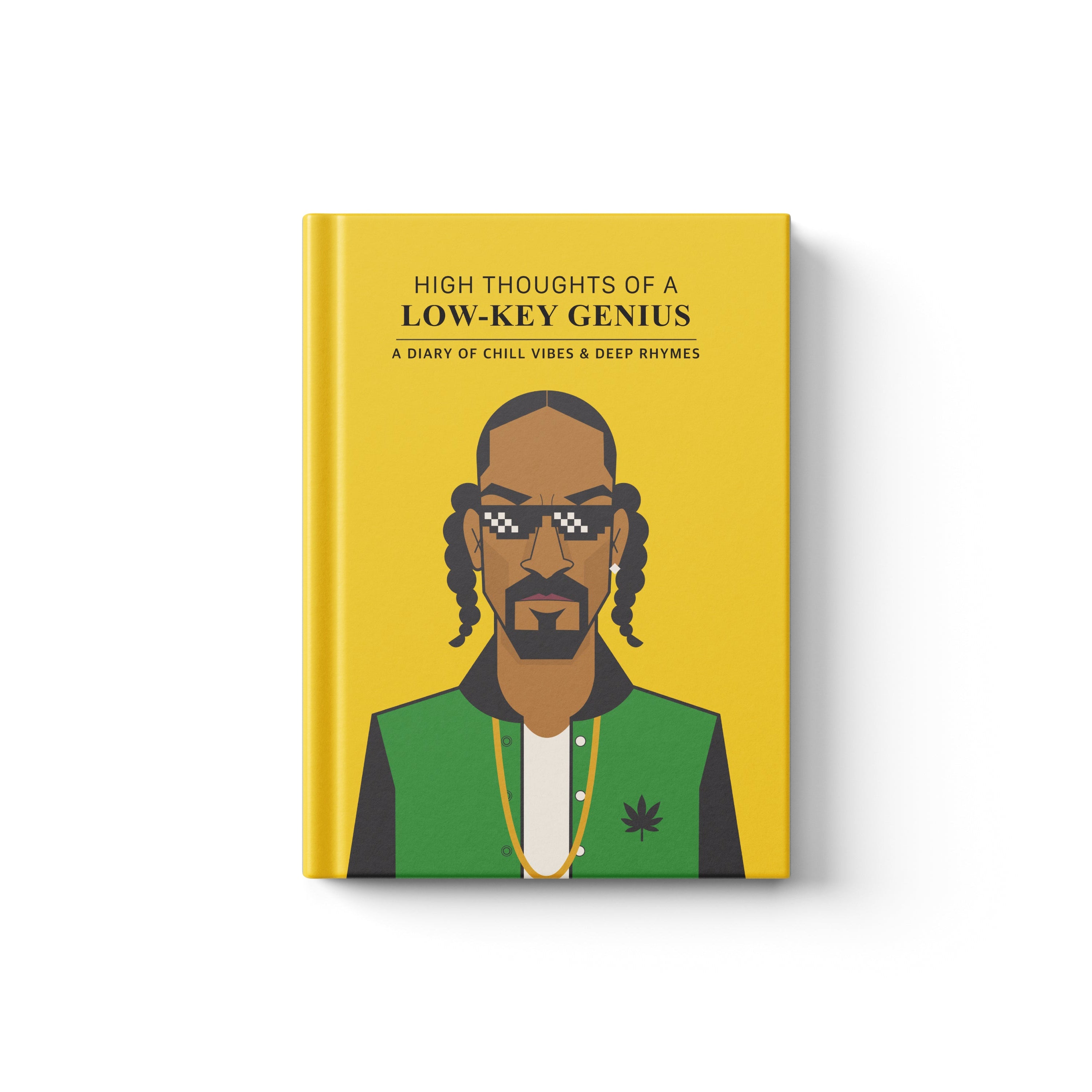 Snoop Dogg inspired diary featuring rapper illustration on notebook cover
