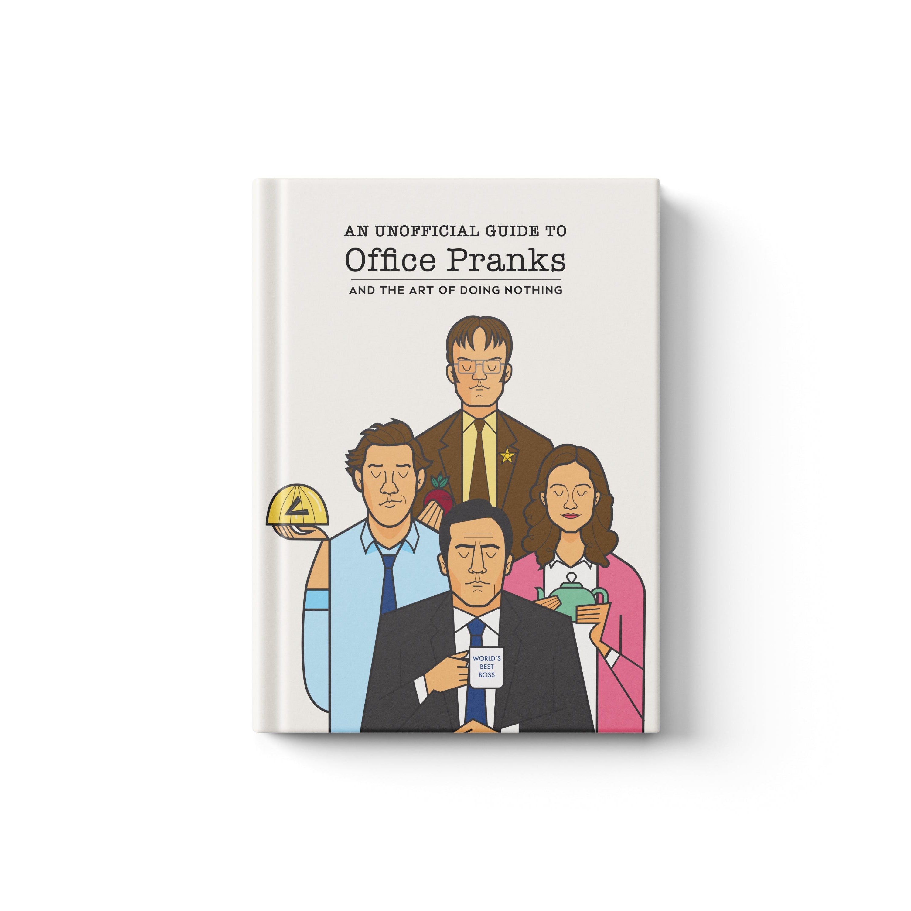 The Office inspired notebook cover featuring Dundler Mifflin and comedy design