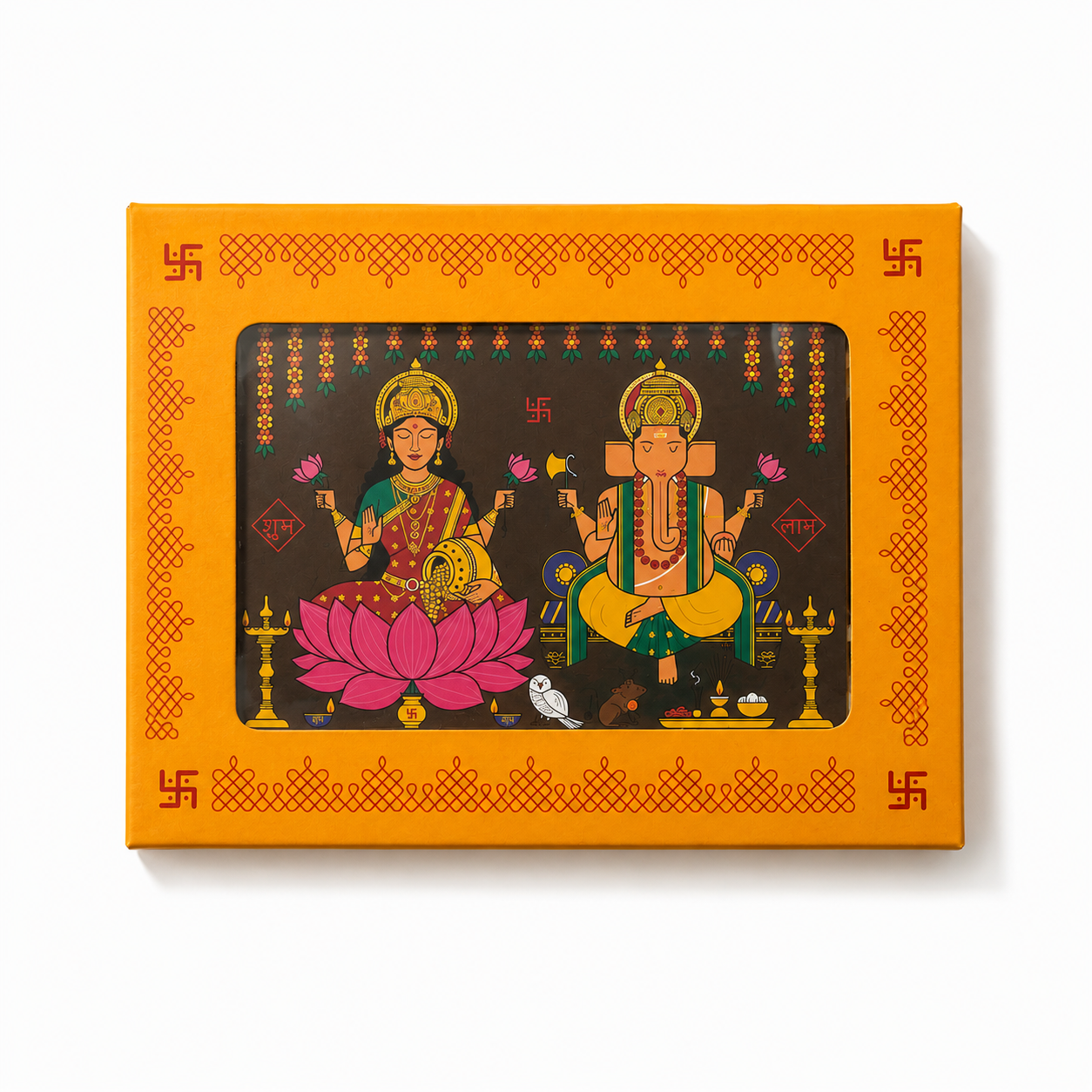 Lakshmi Ganesh Framed Art