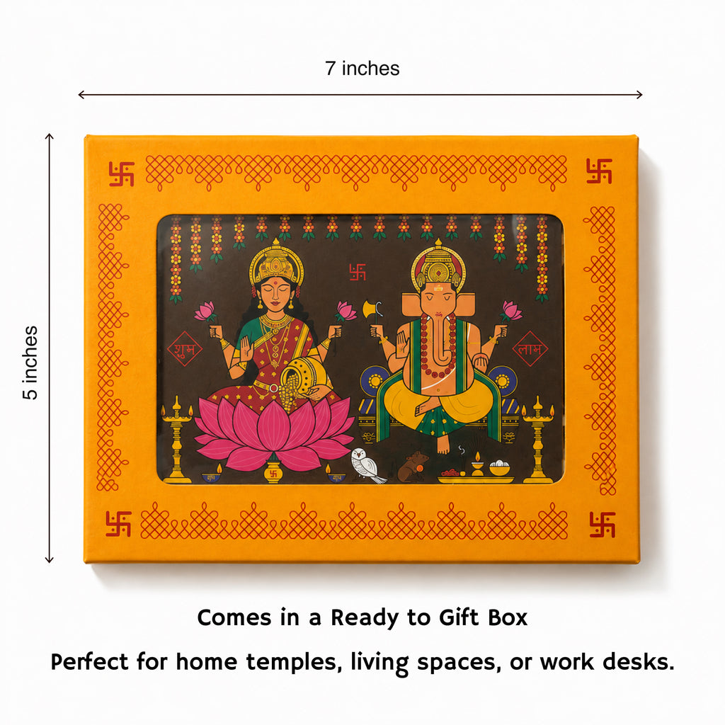 Lakshmi Ganesh Framed Art