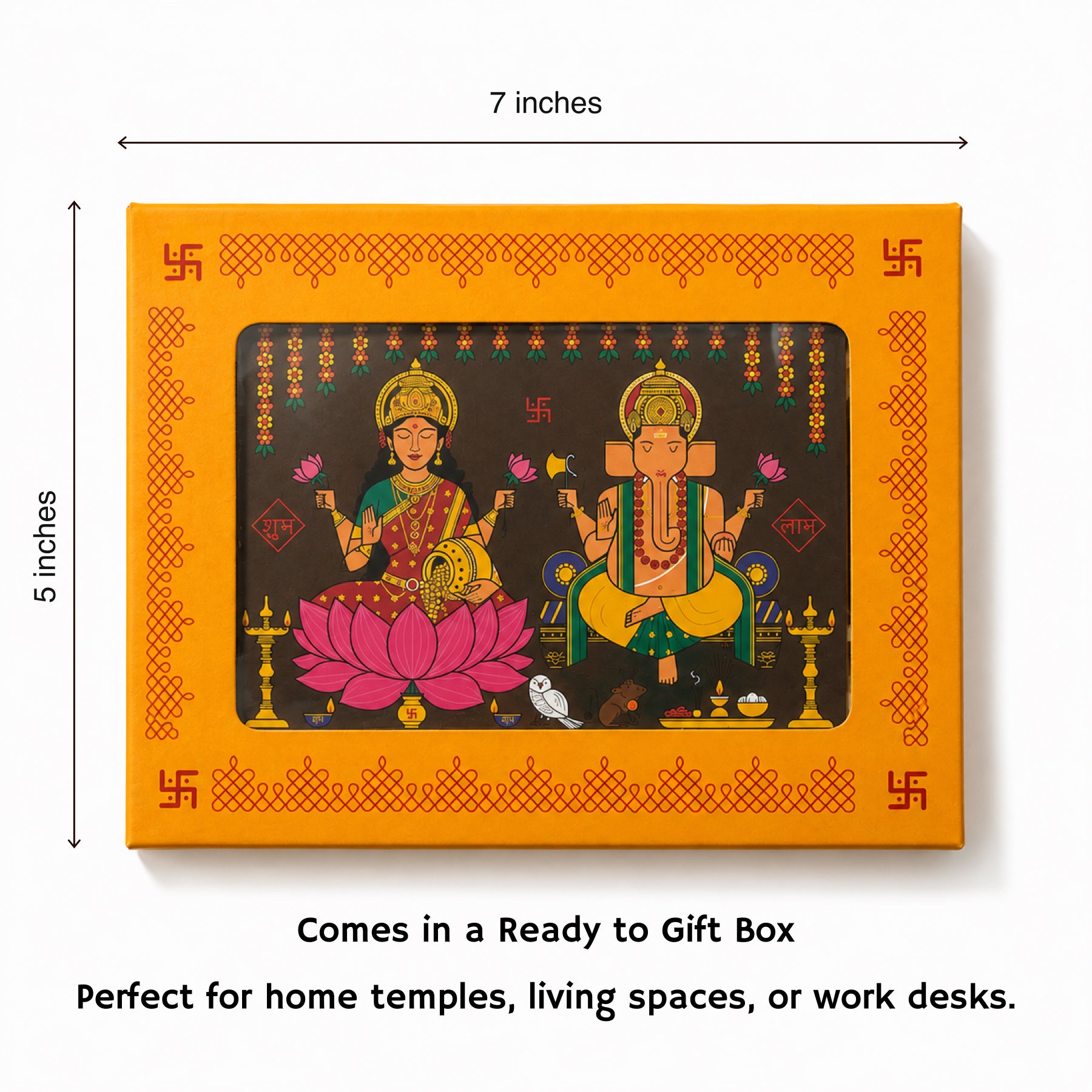 Lakshmi Ganesh Framed Art