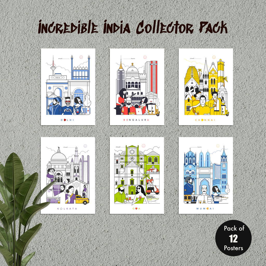 Incredible India Collector Pack | 12 Posters