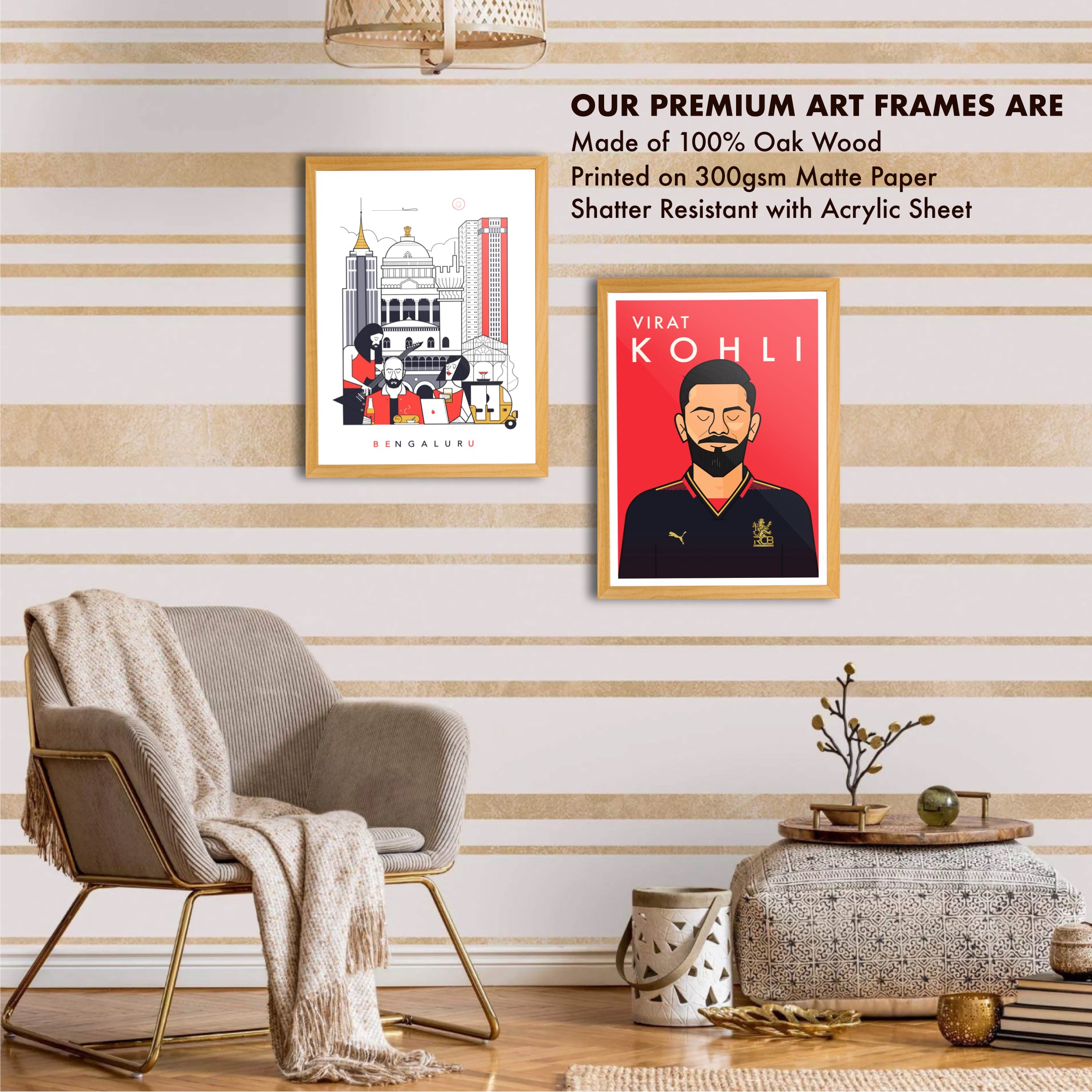 Namma Bengaluru Framed Art | Set of 2