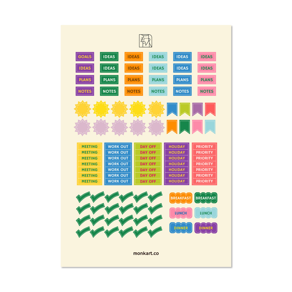 Planning Stickers | 5 Sheets