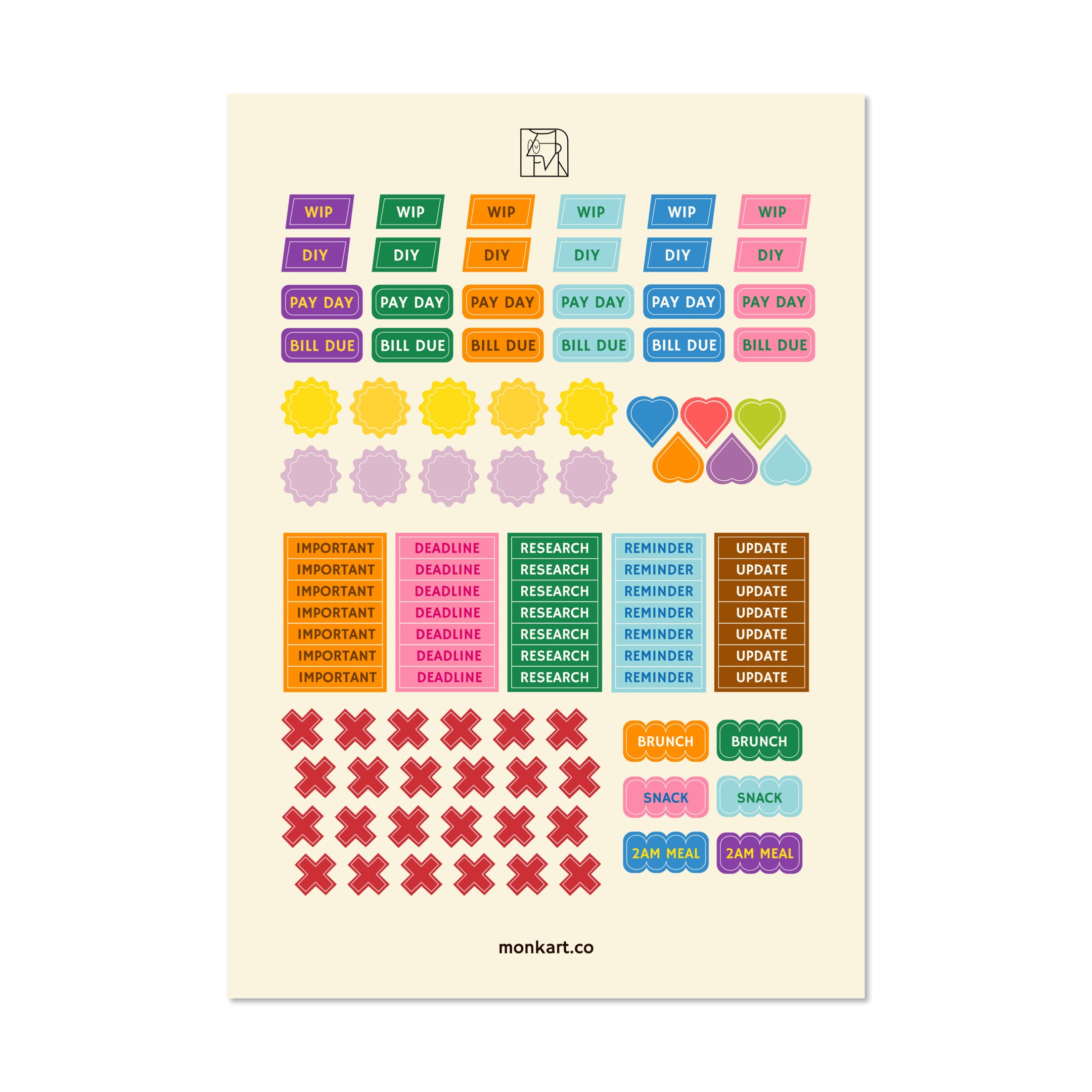 Planning Stickers | 5 Sheets