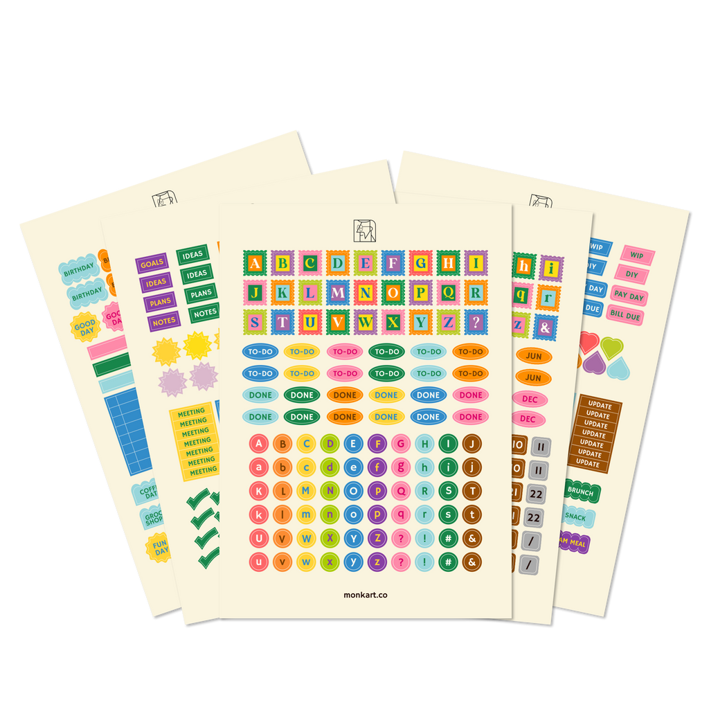 Planning Stickers | 5 Sheets